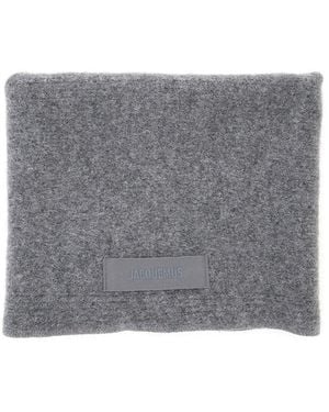 Jacquemus Le Chale Gros Grain Is A Scarf Made Of Alpaca An - Gray