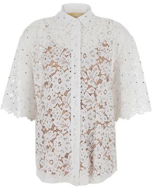 Michael Kors Beaded Shirt - White