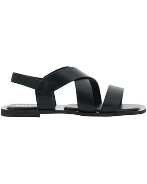 Pollini Flat Sandal - Black