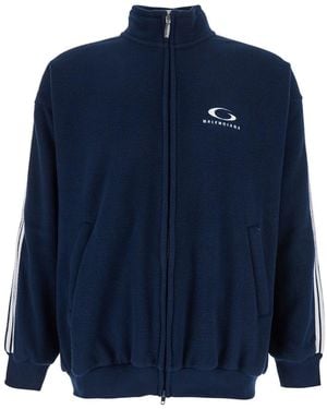 Balenciaga Loop Sports Icon Zip Jacket - Blue