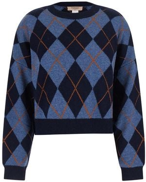 Twinset Intarsia
Argyle Blu - Blue
