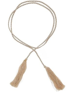 forte_forte Belt With Rope Design With Tassels - Natural