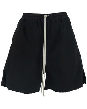 Rick Owens Shorts Cotton - Black