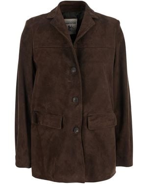 Semicouture Giacca Con Revers Classici - Marrone