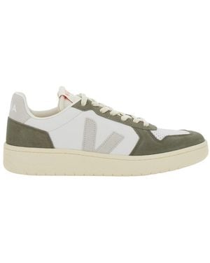 Veja Low Top Trainers With Logo Patch - White