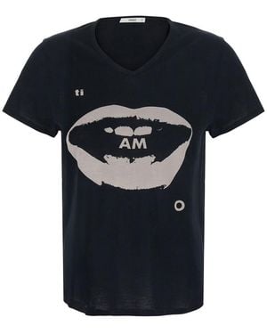 Fendi 'Ti Amo' T-Shirt With Front Print - Black