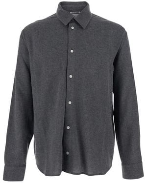 Won Hundred 'Adriel' Shirt With Classic Collar - Grey