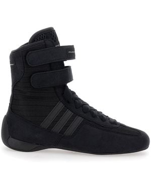 Stella McCartney 'Rasant' Sneakers With Strap Closure And Logo Detail On The Side - Black
