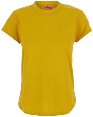 ..,merci T-Shirt With Round Neck And Short Sleeves - Yellow