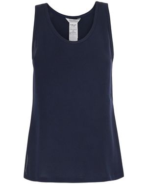 Max Mara Sleeveless Top Pavido Silk Tops - Blue