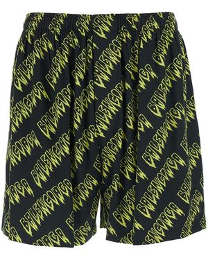 Balenciaga Fit Shorts - Green