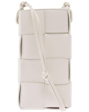 Bottega Veneta 'Phone Pouch' Shoulder Bag With Knot Details - Natural
