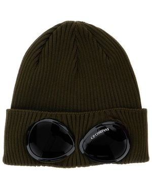 Cp company goggle hat black hot sale
