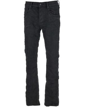 Purple Brand Jeans Con Gamba Svasata E Patch Logo Sul Retro - Blu