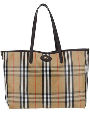 【関税＆送料込み】Burberry Ll Md Pocket Dtl Tote Ll6 Burberry Ll Md Pocket Dtl Tote Ll6 in Natural | Lyst