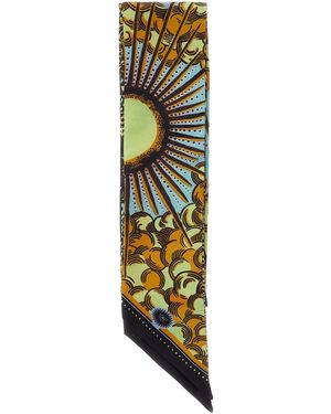 VLISCO DIALOGUES 'Eternal Sun' Scarf With All-Over Floral P - Green