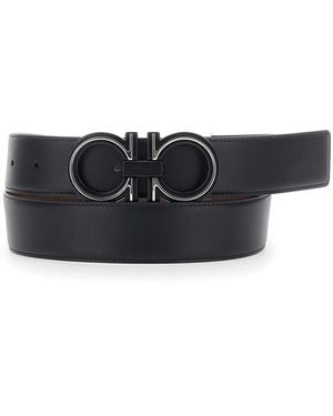 Ferragamo Reversibile Ad - Black