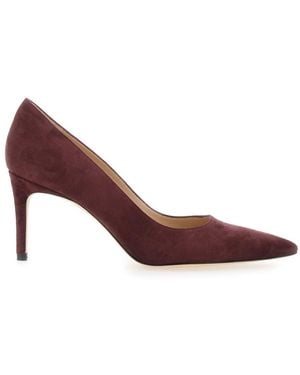 Stuart Weitzman Décolleté A Punta Con Tacco Alto A Spillo - Marrone