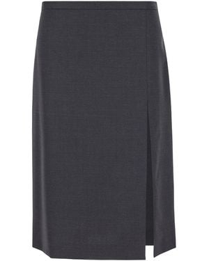 Philosophy Di Lorenzo Serafini Pencil Skirt With Slit - Grey