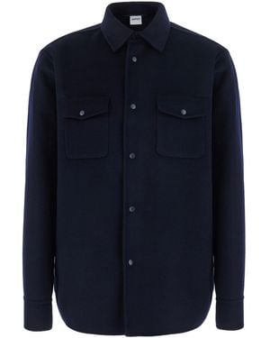Aspesi Camicia Con Collo Classico E Maniche Lunghe - Blu