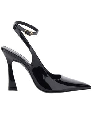 Stuart Weitzman Strap Pump Vinnie 100 Leather - Black