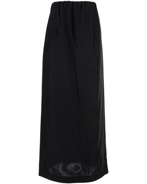 The Row 'Saul' Skirt With Elastic Waist - Black