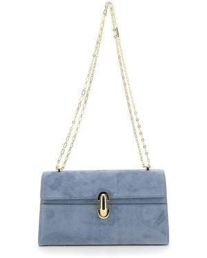 SAVETTE Pochette 'Chain Symmetry' Con Dettagli - Blu
