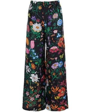 Gucci Flora Print Pyjama Trousers - Multicolour