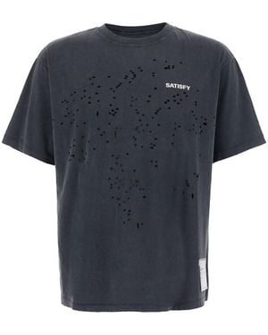 Satisfy Tshirt Mothtech Con Tessuto Tecnico, Colore - Blu