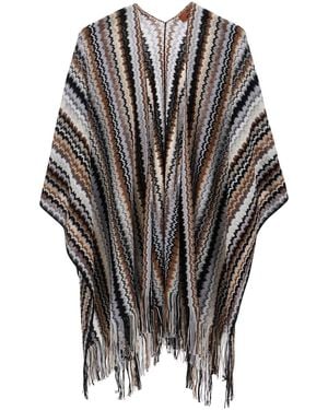 Missoni Poncho Wool Viscose - Grey