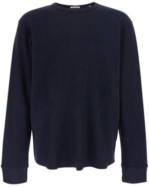 sunflower Crew Neck T-Shirt With Long Sleeves - Blue