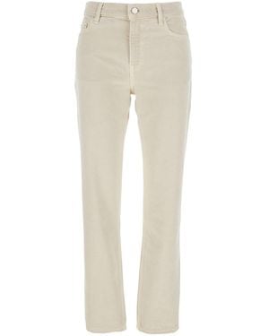 TOTEME Denim Jeans With Logo Patch - Natural