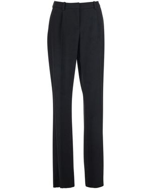 Balenciaga Straight-Leg Trousers With Front Pleats - Blue