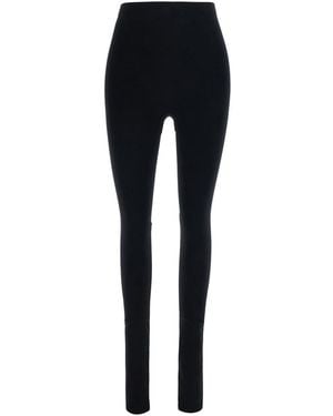 Gucci Leggings Neri Con Dettaglio Cut-Out - Blu