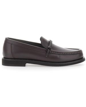 Brunello Cucinelli Loafers With Rounded Toe And Monile Band On T - Grey