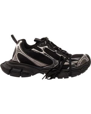 Balenciaga Sneaker Low Top '3Xl' Con Dettaglio Logo Intessuto Tecnico - Nero