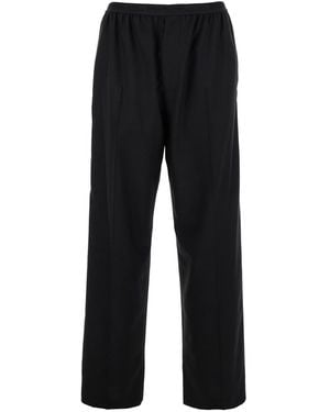 Balenciaga Elastic Wool Trousers For Ss24 - Black