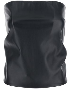 Sportmax 'Lindsey' Bandeau Top With V-Neck On The Back - Black