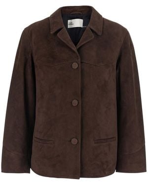 Tory Burch Suede Blazer - Brown
