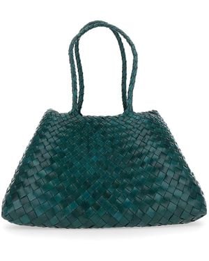 Dragon Diffusion Santa Croce Big Tapered Leather Straps Leather - Green