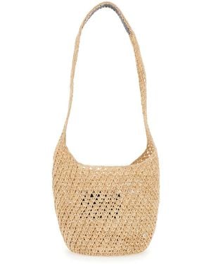 Helen Kaminski Borsa A Mano 'Lani Raffia Crochet Small Sac' - Bianco