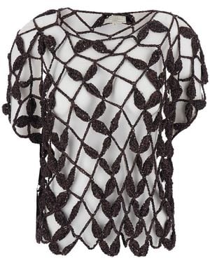 Antonelli Saponaria Gilet With V Neck And Front Button Closure F - White
