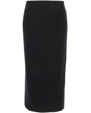 P.A.R.O.S.H. Midi Skirt - Black