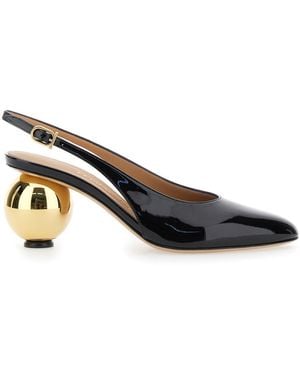 Ferragamo 'Tessie' Slingback Pumps With Spherical Heel - Multicolor