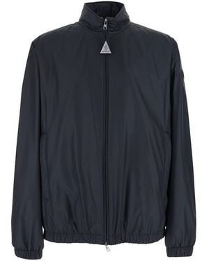 Moncler Jacket 'Meidassa' With Technical Details - Blue