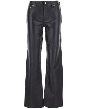 MICHAEL Michael Kors Trousers With Leather Belt Loops - Grey