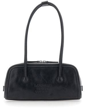 Marge Sherwood 'Soft Boston' Shoulder Bag With Two Top Handles An - Black