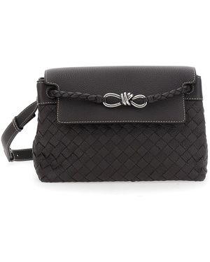 Bottega Veneta Andiamo Con Patta Grayned - Black