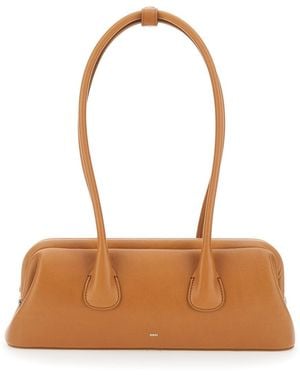 OSOI 'Boat Wide Mini' Shoulder Bag With Round Handles - White