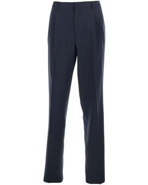 Lardini Tailored Trousers With Double Pence - Blue